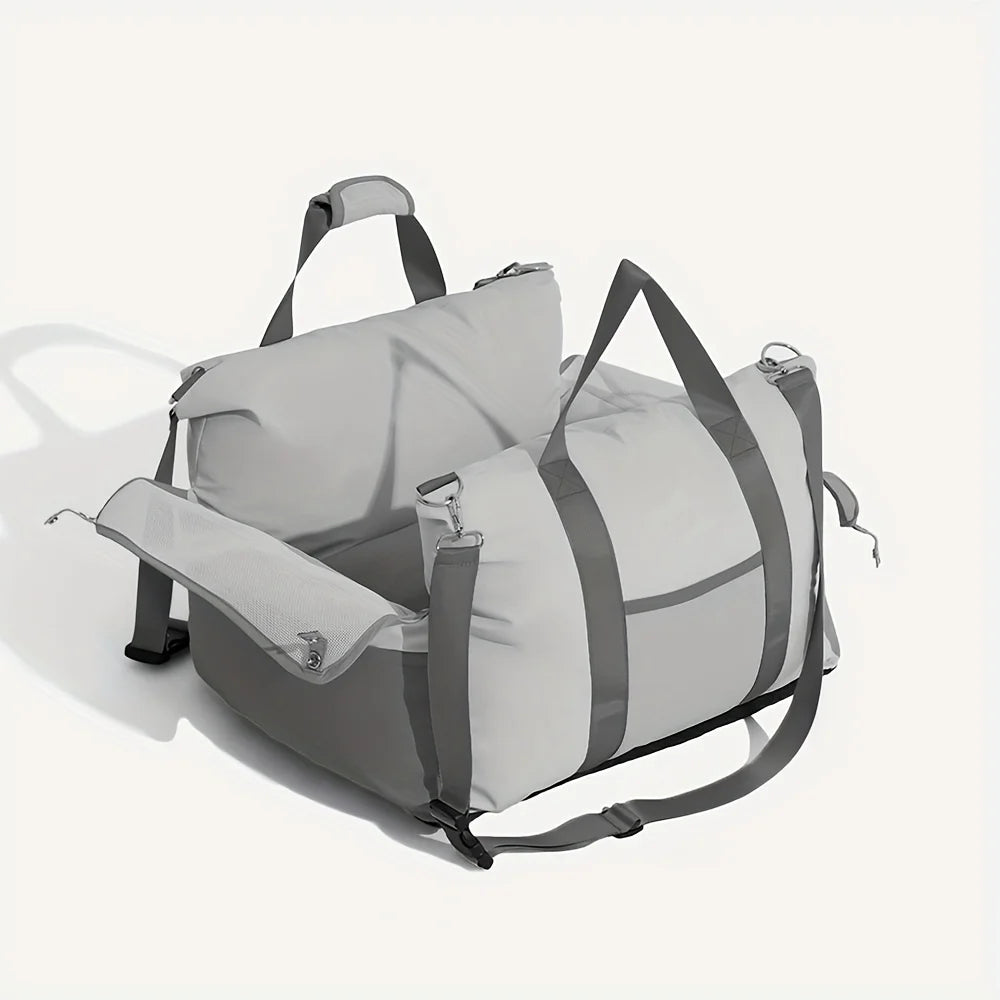Dog Car Seat with Safety Belt Winter Season Luxury Dog Car Seat Dog Beds for Outdoor Travel Pet Carrier Pet Carrier Bag